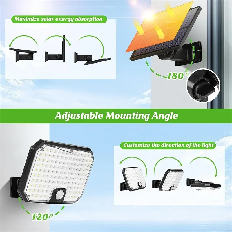Lampe Solaire LED 500 lm - Éclairez Votre Extérieur ! – Image 4