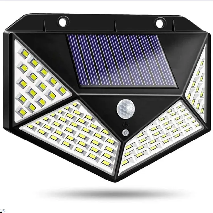 Lampe Solaire 100 LED Détecteur Mouvement Étanche