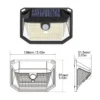 SolarGlow 178 : Lampe solaire extérieur LED 178 LED