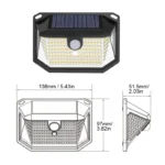 SolarGlow 178 : Lampe solaire extérieur LED 178 LED