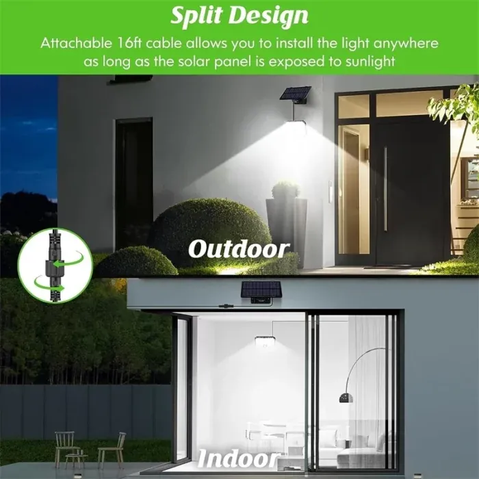 Lampe Solaire LED 500 lm - Éclairez Votre Extérieur ! – Image 5